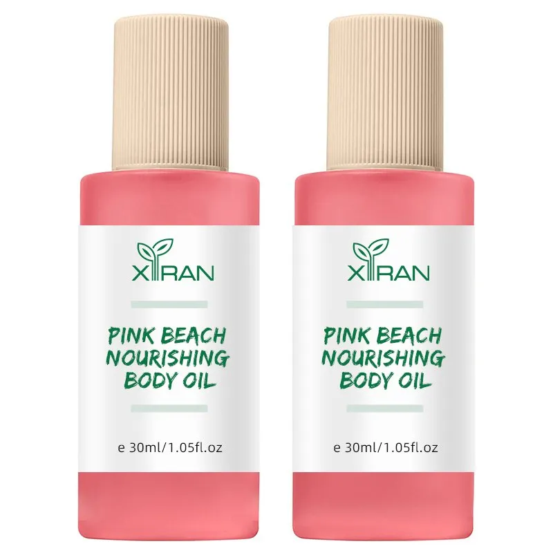 Private Label Vegan Organic Moisturizing Pink Beach Full Body Massage Oil