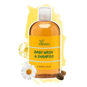 private label chamomile & argan oil baby shampoo body wash 2 in 1