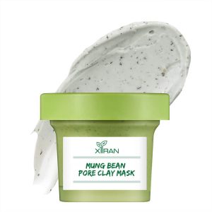 private label organic detoxifying brightening mung bean pore clay mask