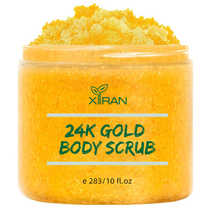 Private Label Organic Exfoliating Pure 24k Gold Body Scrub