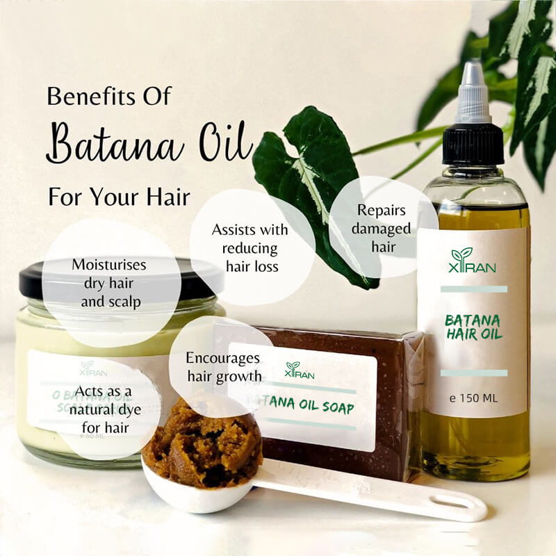 Private Label 100% Natural Batana Oil Hair Growth Care Set