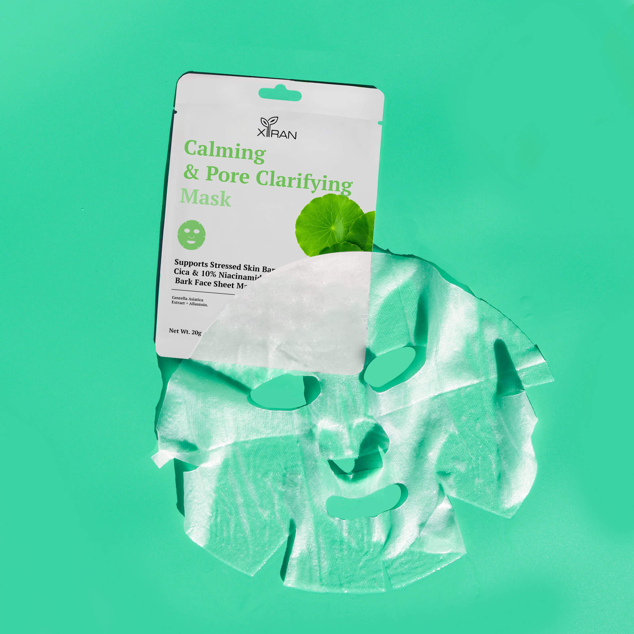 Private Label Cica Calming & Pore Clarifying Sheet Mask