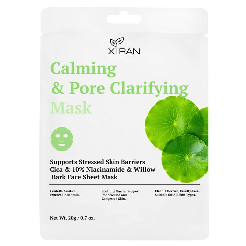 Private Label Cica Calming & Pore Clarifying Sheet Mask